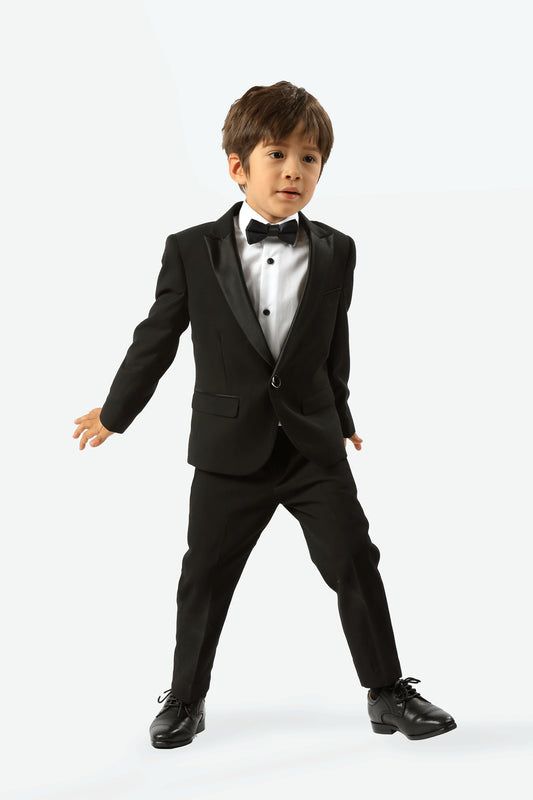 Edward Pin Dot Fine Texture Satin Boys Suit