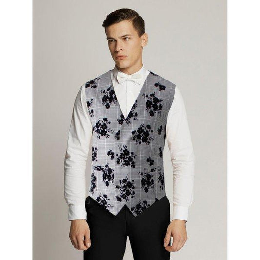 Carson Floral Check Vest