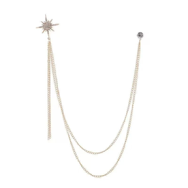 Lapel Chain Pin/ Collar Pin