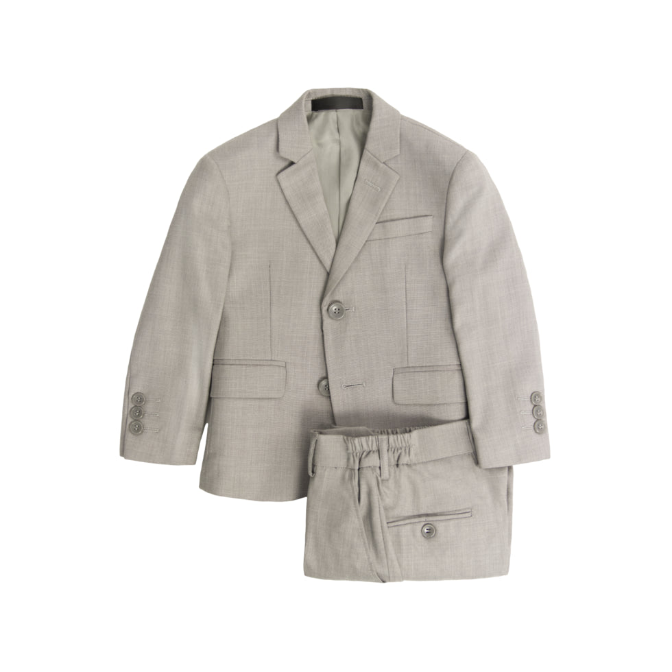 Harrison Plain Textured Boys Suit