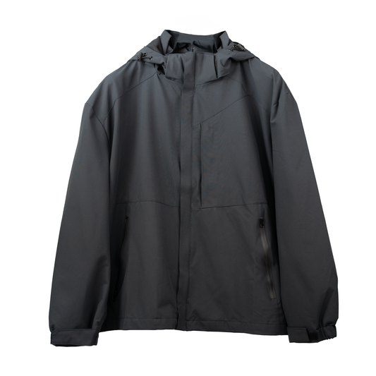 Plain Windproof Jacket with Removable hood