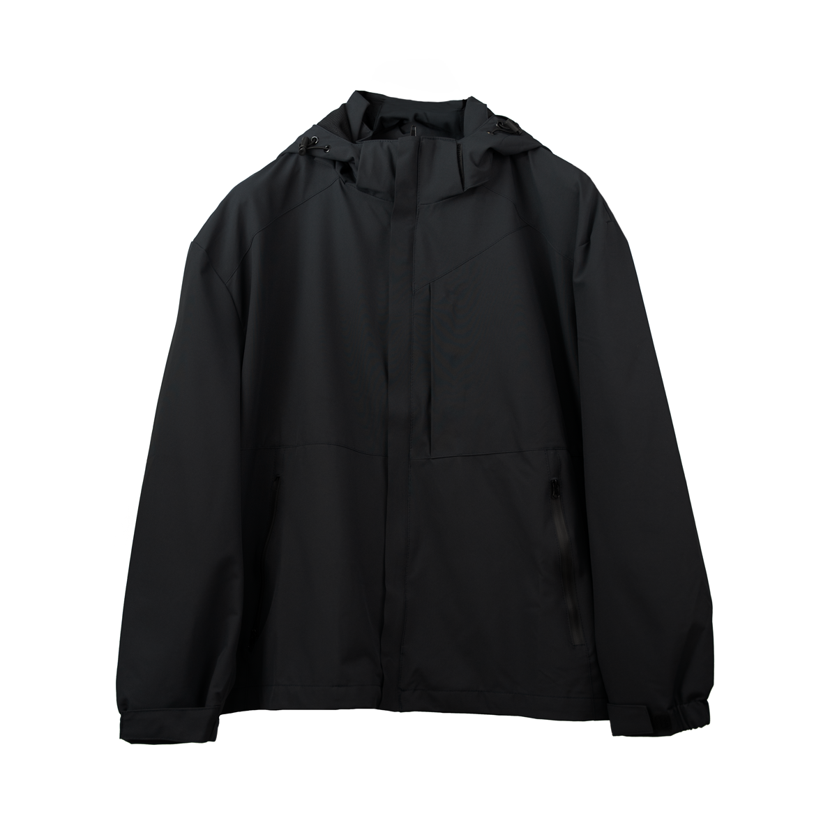 Plain Windproof Jacket with Removable hood