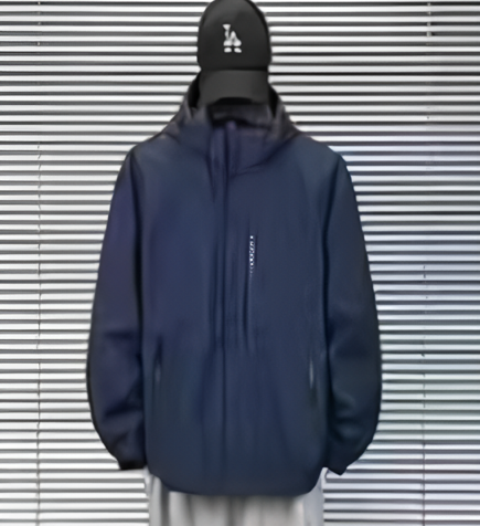 Archie Plain Windproof Jacket with Removable hood