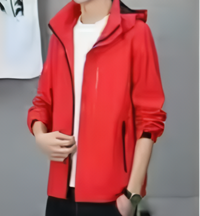 Archie Plain Windproof Jacket with Removable hood