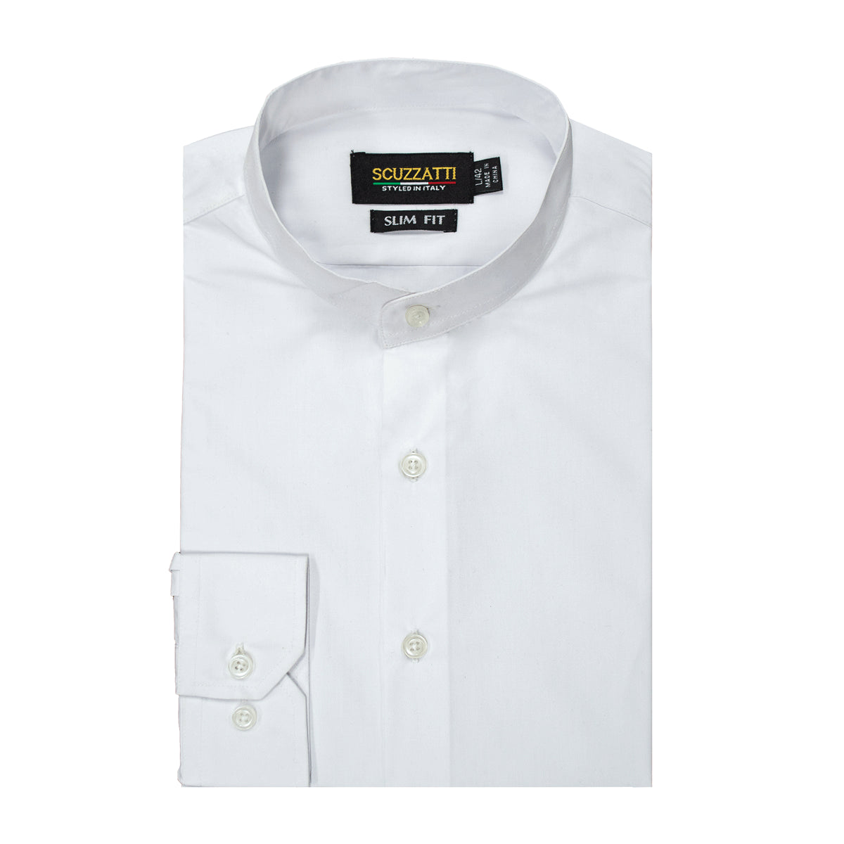 Cory Mandarin Collar Long Sleeve Shirt