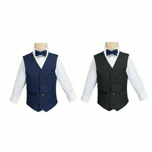 James Fine Twill Plain Boys Vests