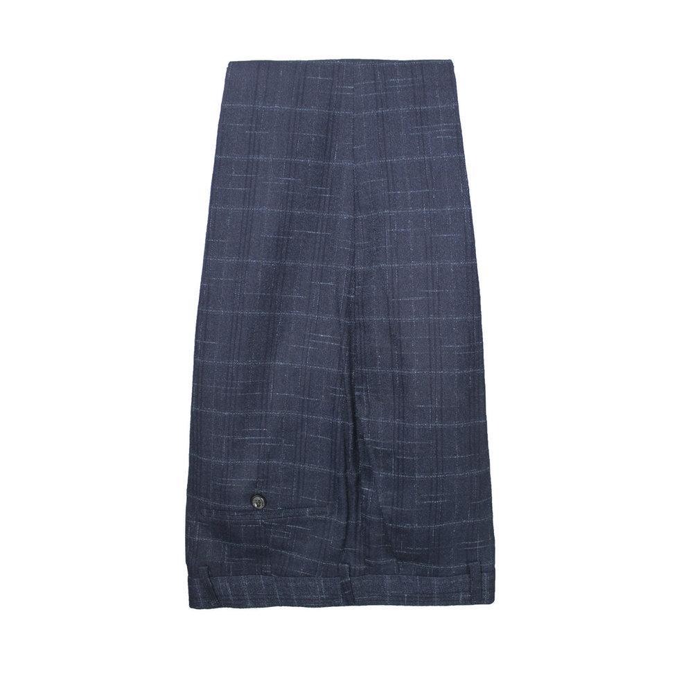 Peterson Slub Weave Check Flatfront Trousers