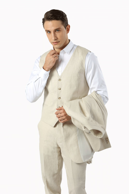 Havana Pure Linen 5B Vest