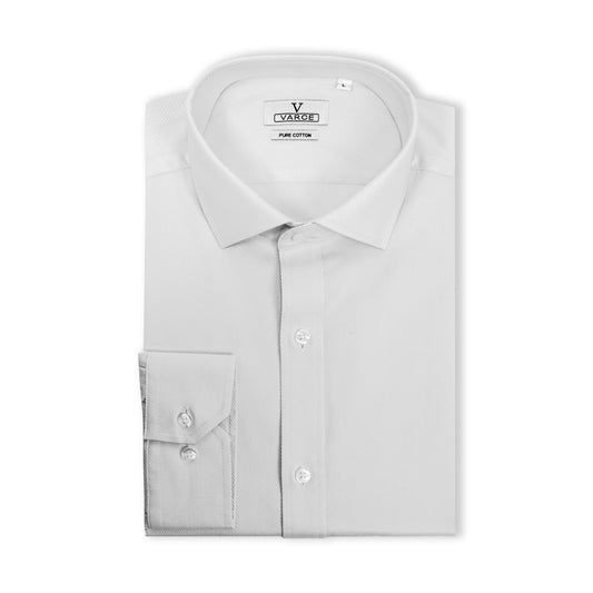 Arthur Superior Pure Cotton Twill Dress Shirt with Cutaway Collar and Regular Cuff