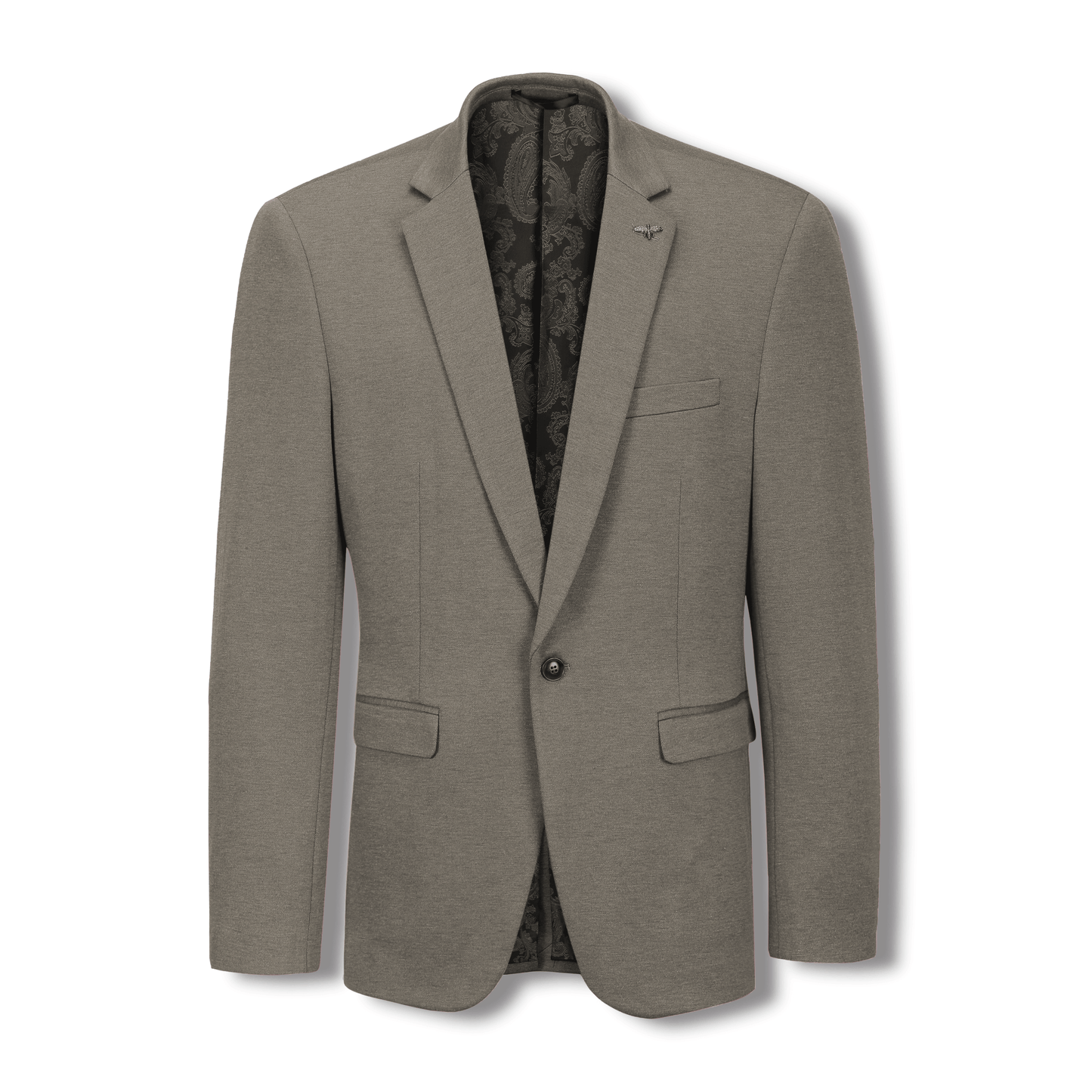 Isaac Stretch Jersey Slim Boys Sports Jacket - Bronze