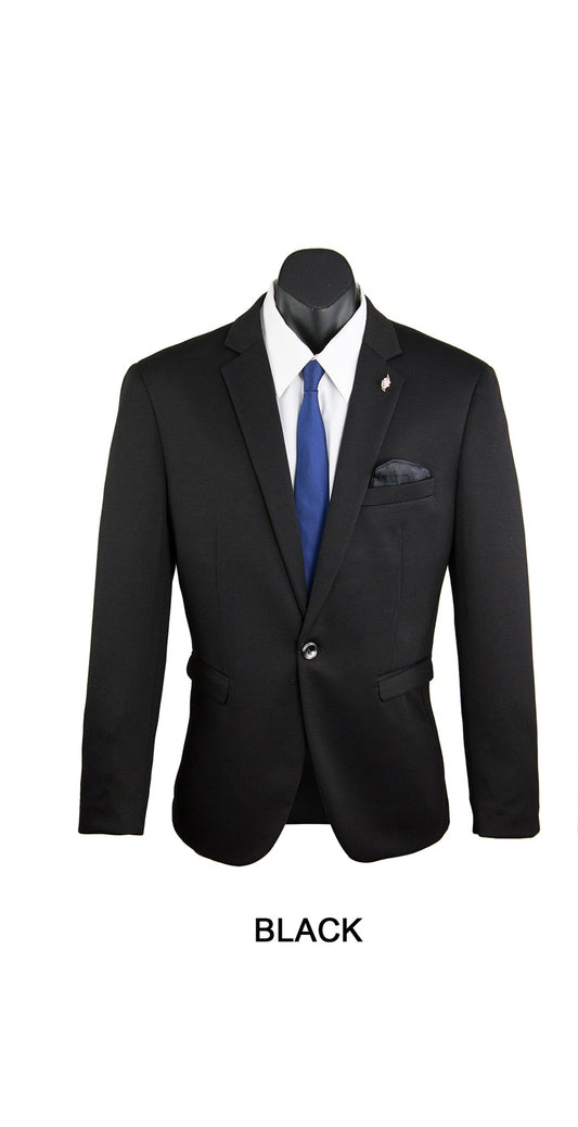Isaac Stretch Jersey Sports Jacket - Black