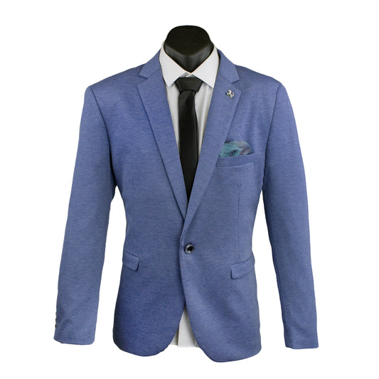 Isaac Stretch Jersey Sports Jacket - Blue