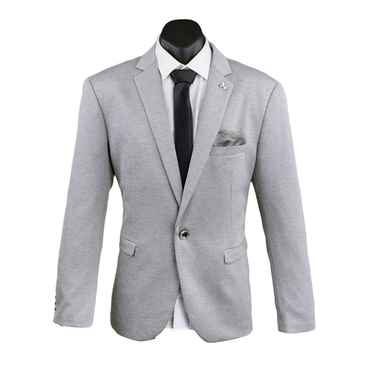 Isaac Stretch Jersey Sports Jacket - Silver