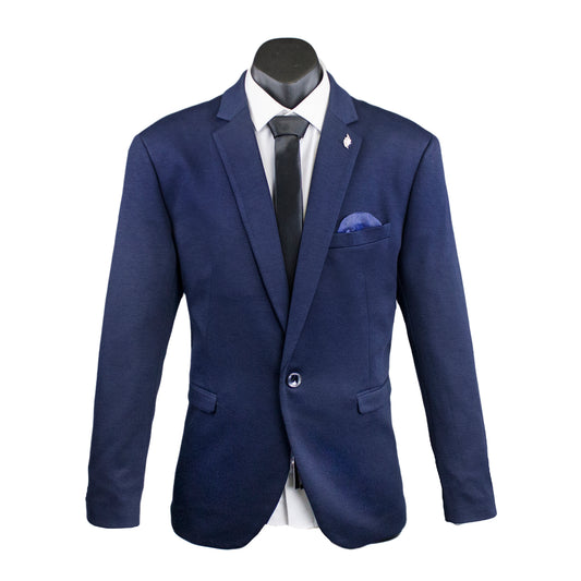 Isaac Stretch Jersey Sports Jacket - Indigo