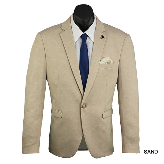 Isaac Stretch Jersey Sports Jacket - Sand