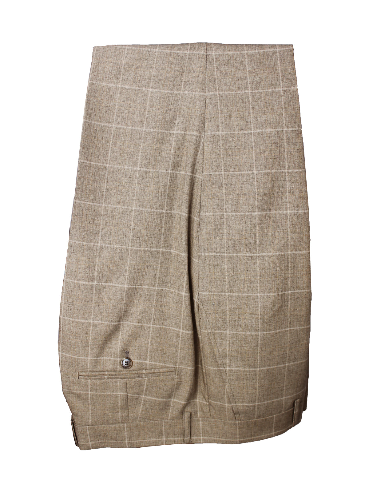 Wyatt Windowpane Check Flatfront Trousers