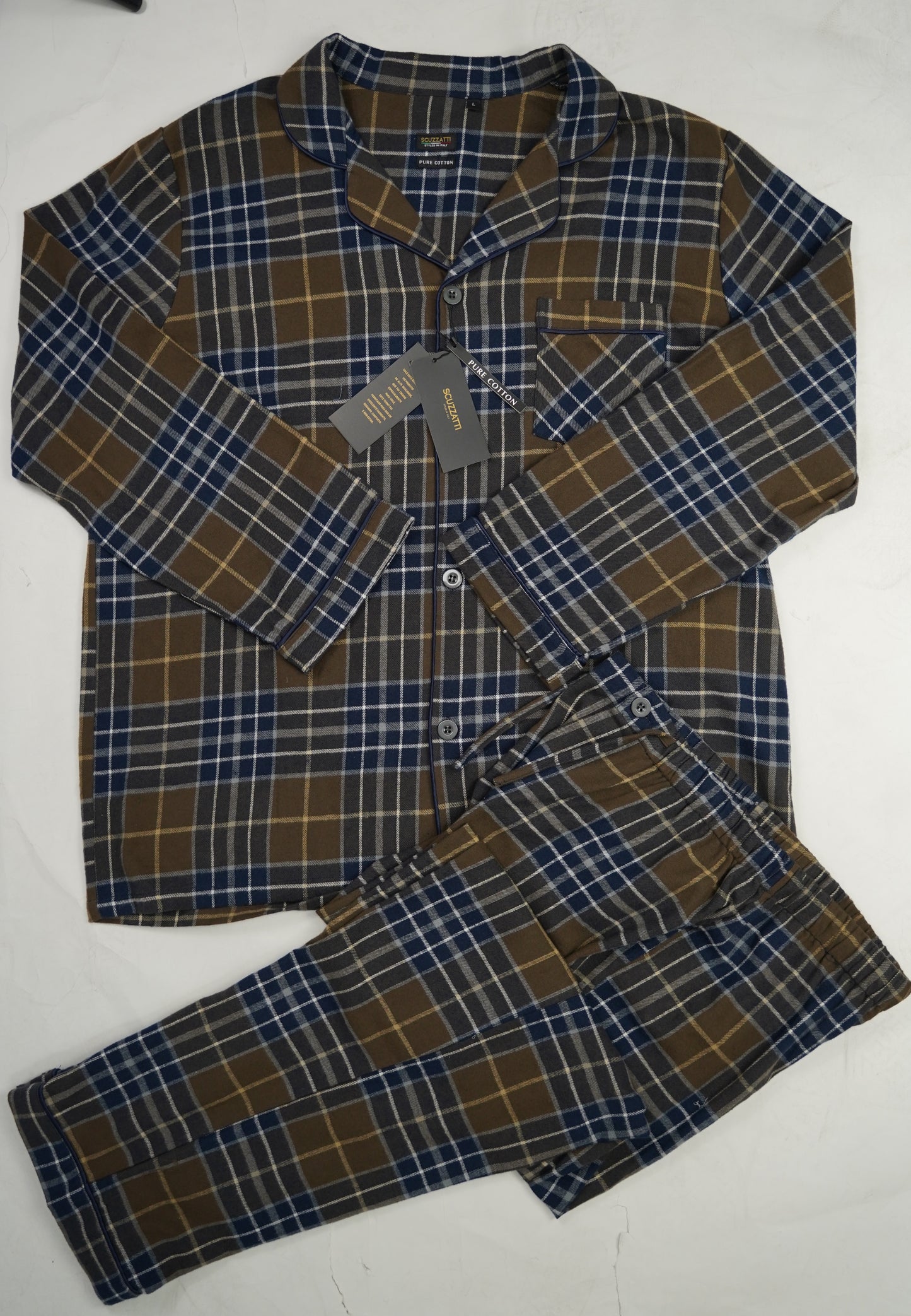 Huxley Flanellete Plaid Pyjama Set