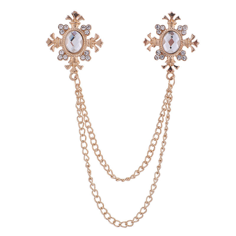 Lapel Chain Pin/ Collar Pin