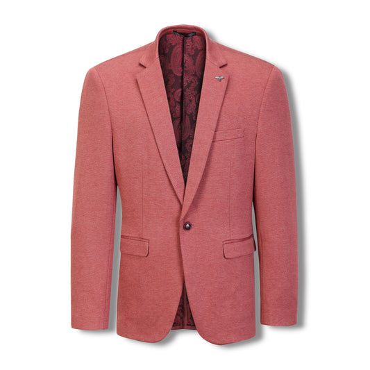 Isaac Stretch Jersey Slim Boys Sports Jacket - Paprika