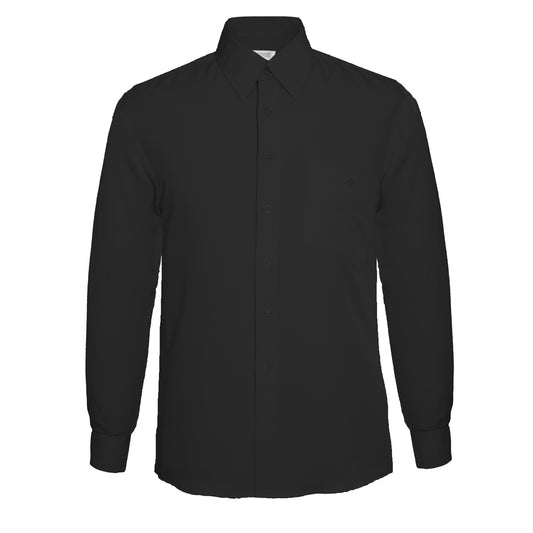 Vegas Boys Fine Peach Finish Microfibre Shirt - Black