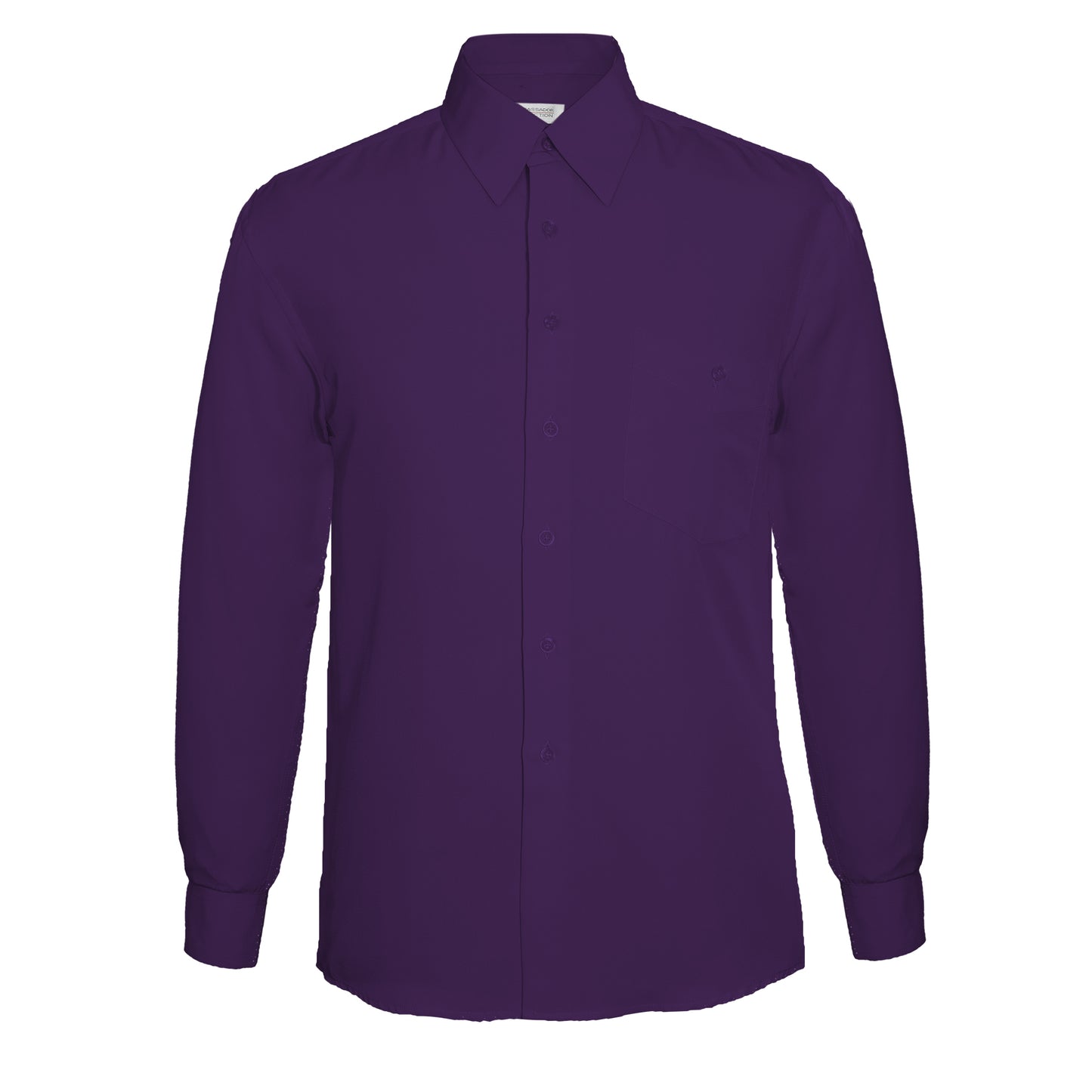 Vegas Boys Fine Peach Finish Microfibre Shirt - Purple