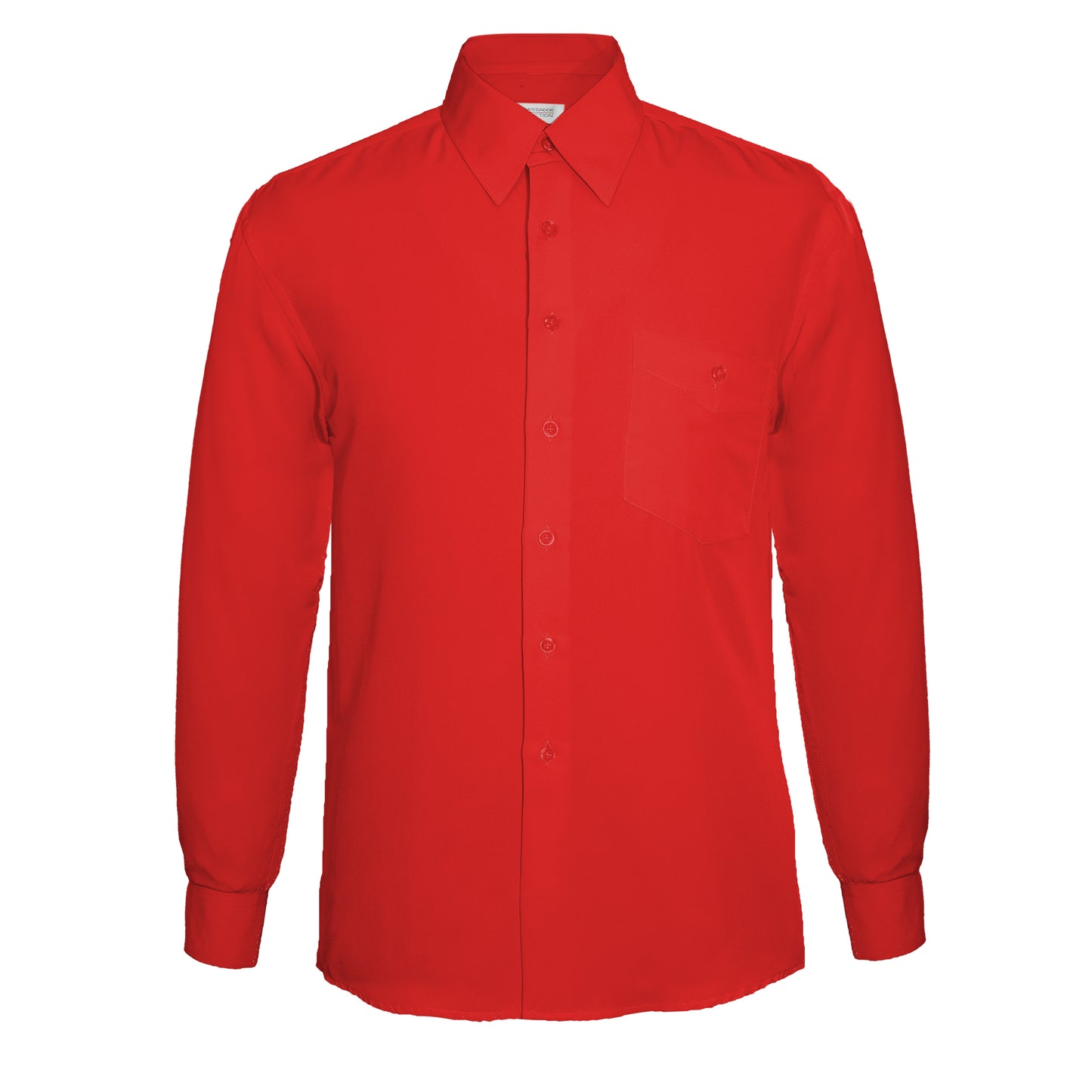 Vegas Boys Fine Peach Finish Microfibre Shirt - Red