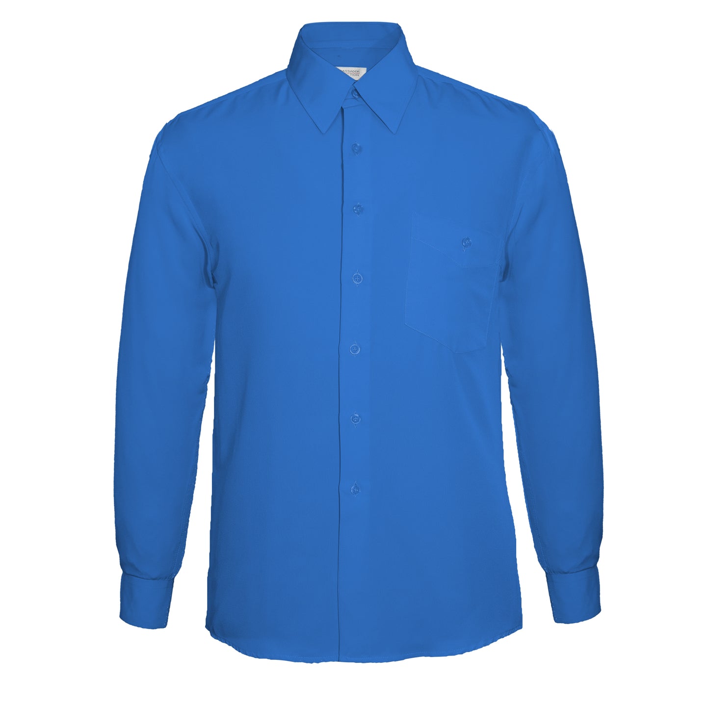 Vegas Boys Fine Peach Finish Microfibre Shirt - Royal Blue