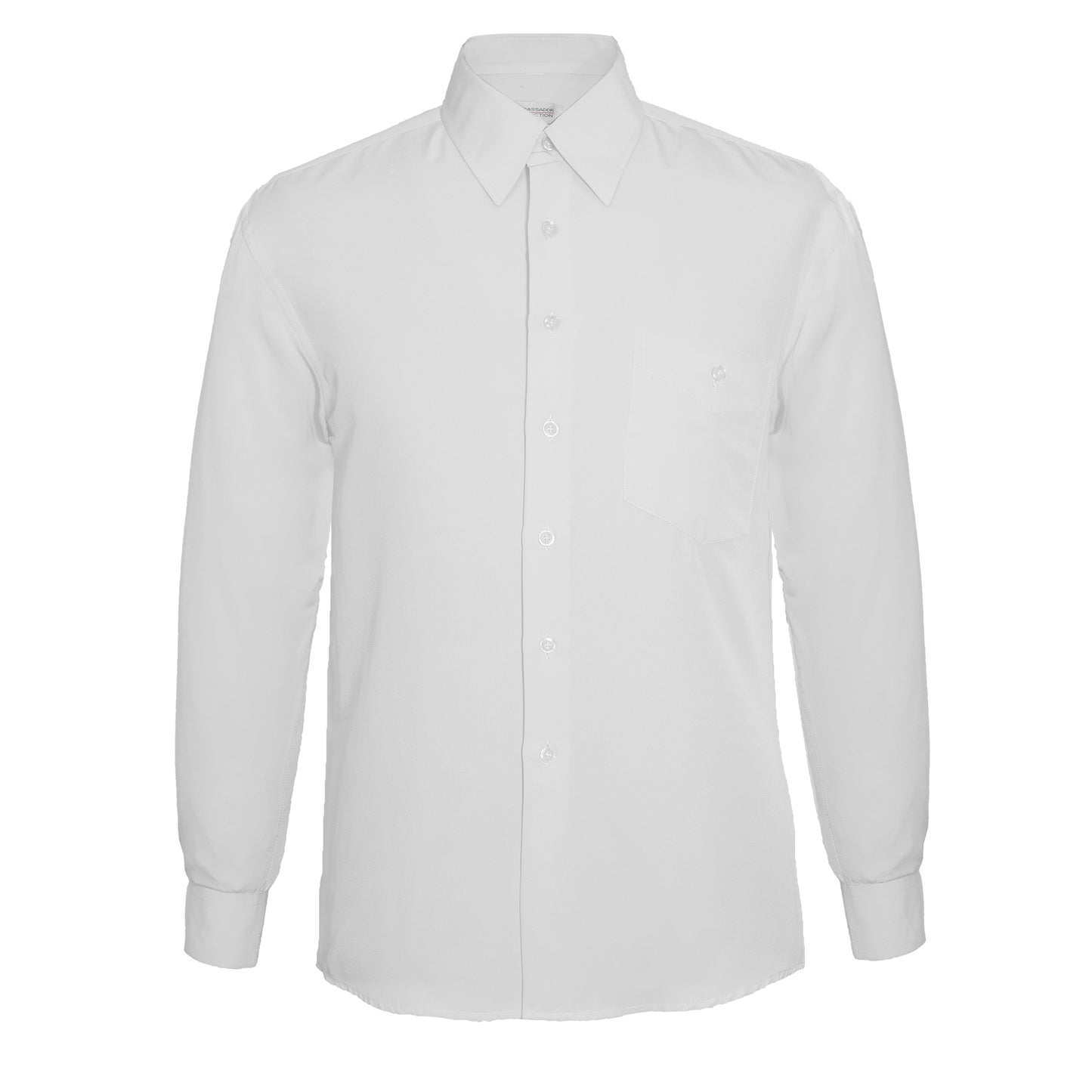Vegas Boys Fine Peach Finish Microfibre Shirt - White