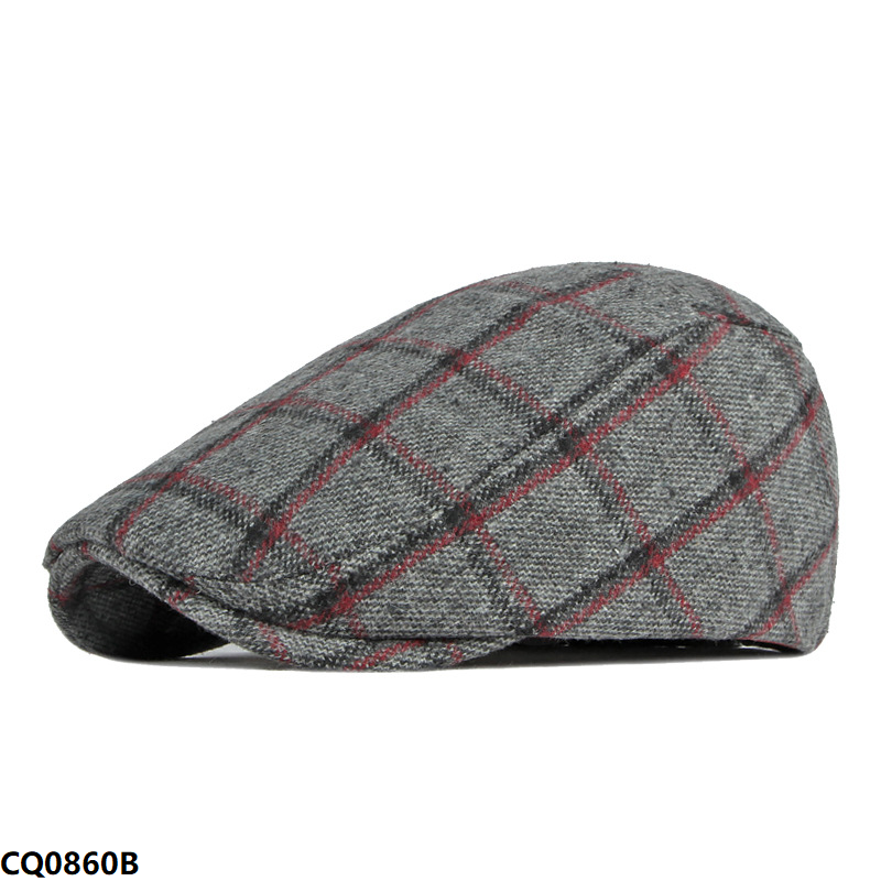 Plaid Flat Cap