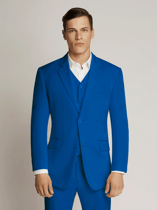 Vegas Fine Twill Plain Microfibre Jacket - Royal Blue
