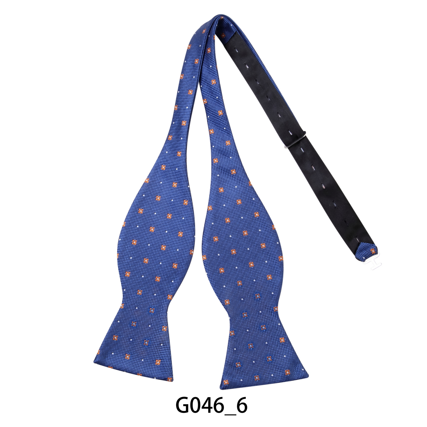 Flower Dotted Self Tie Bow Tie