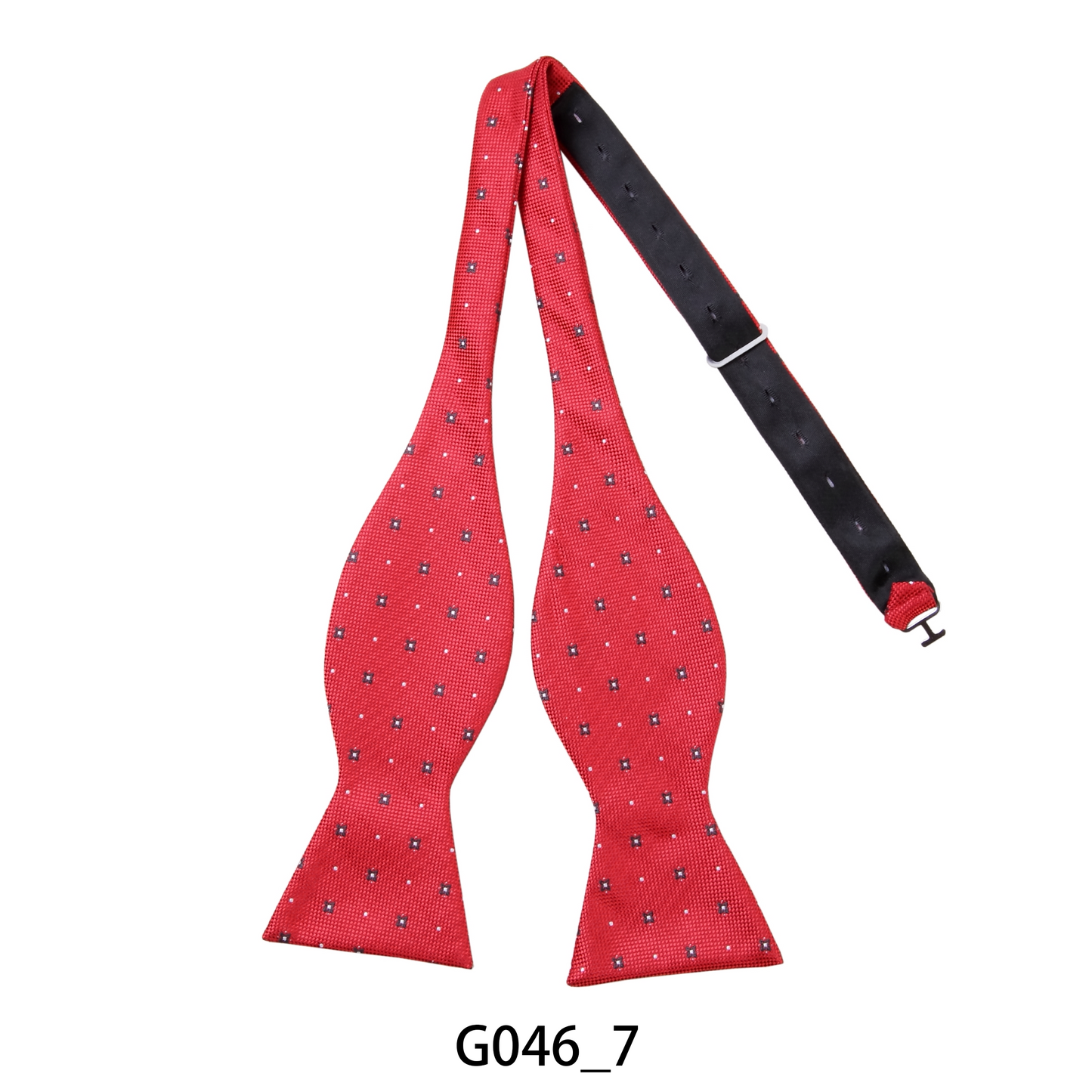 Flower Dotted Self Tie Bow Tie