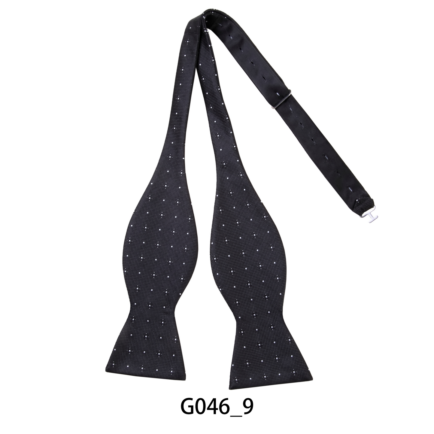 Flower Dotted Self Tie Bow Tie