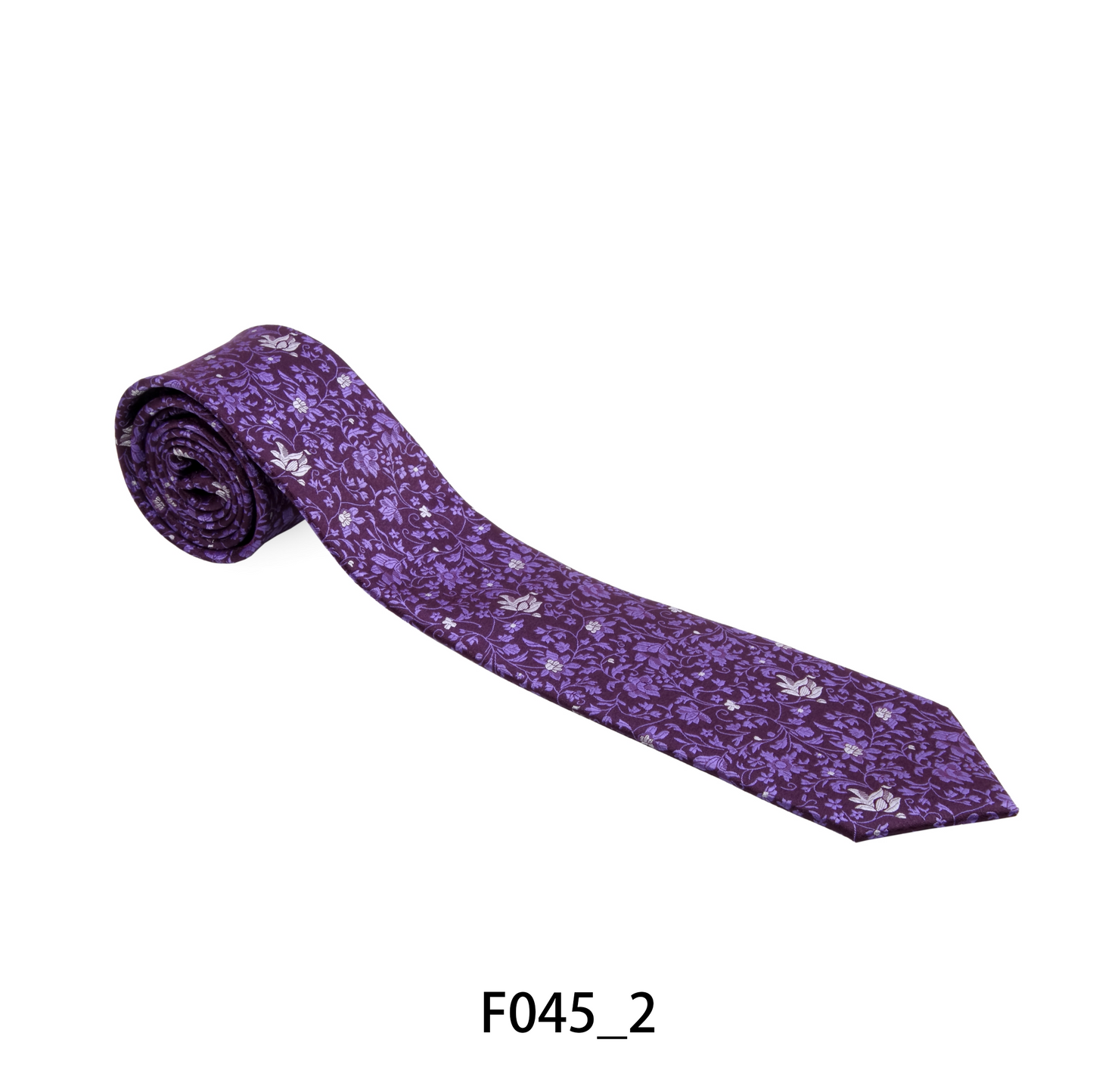 Floral Violet Patterned Tie