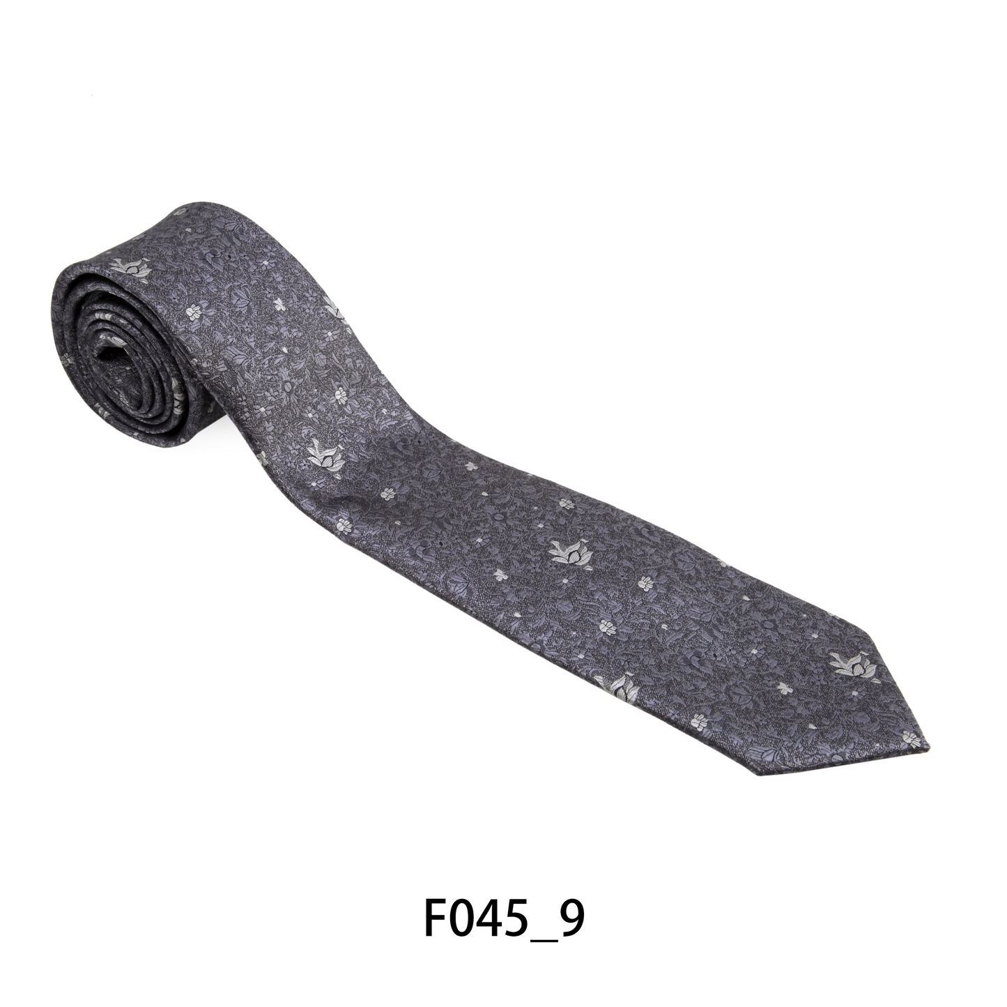 Floral Violet Patterned Tie