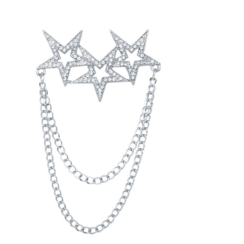 Lapel Chain Pin/ Collar Pin