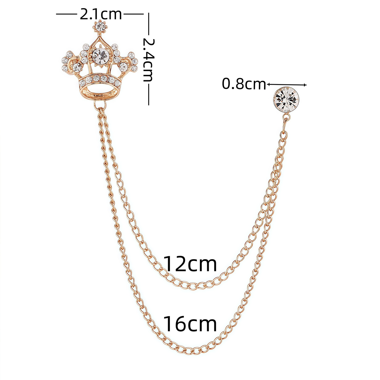 Lapel Chain Pin/ Collar Pin