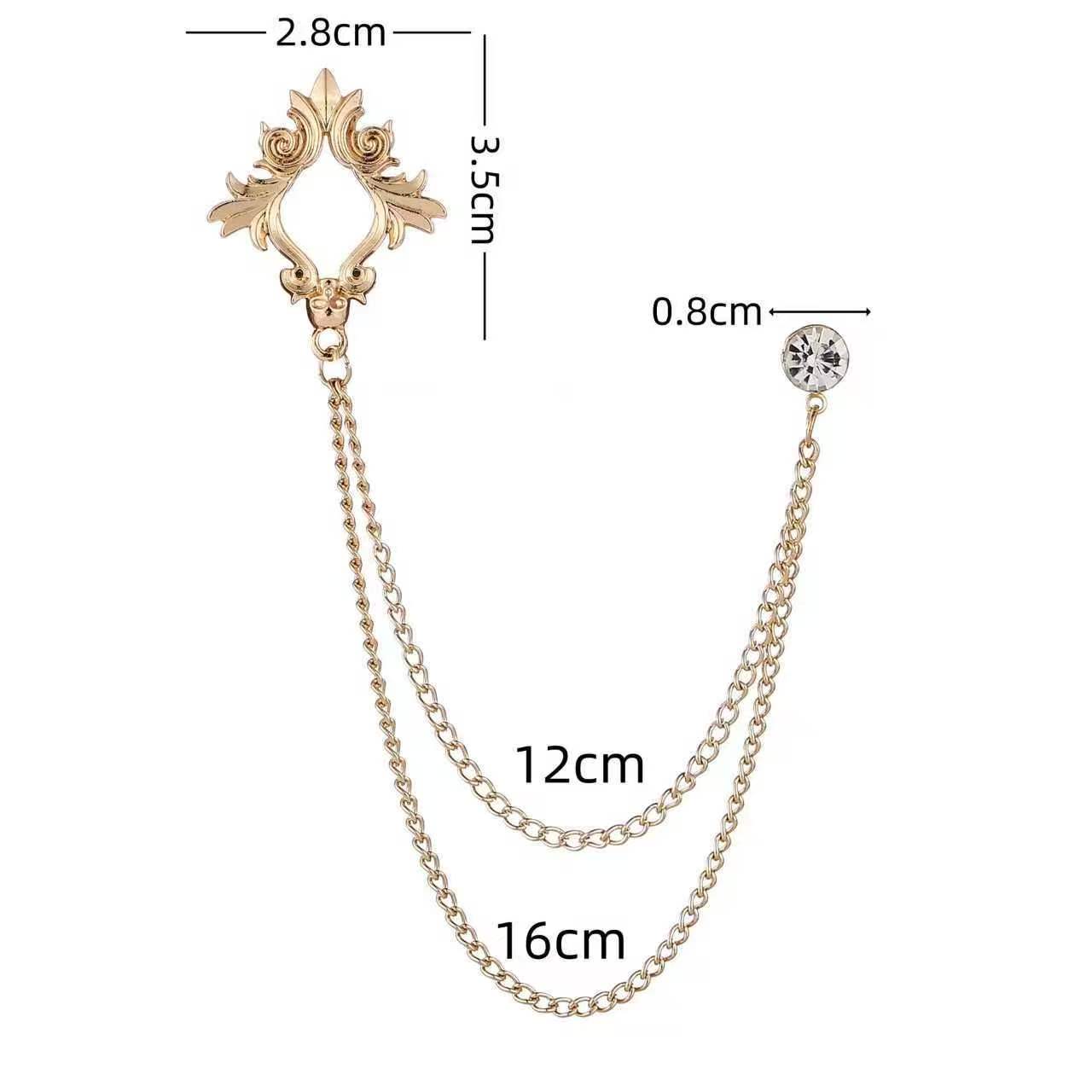 Lapel Chain Pin/ Collar Pin