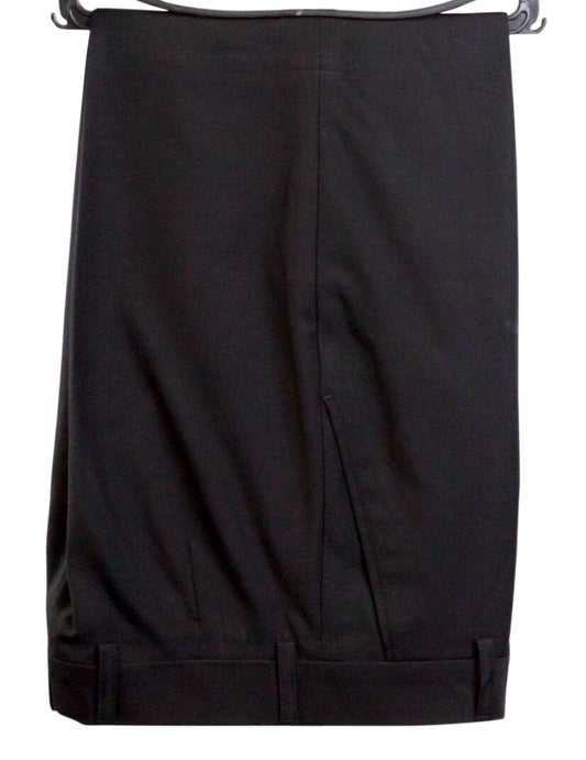 Heston Fine Twill Plain Flatfront Trousers - Satin
