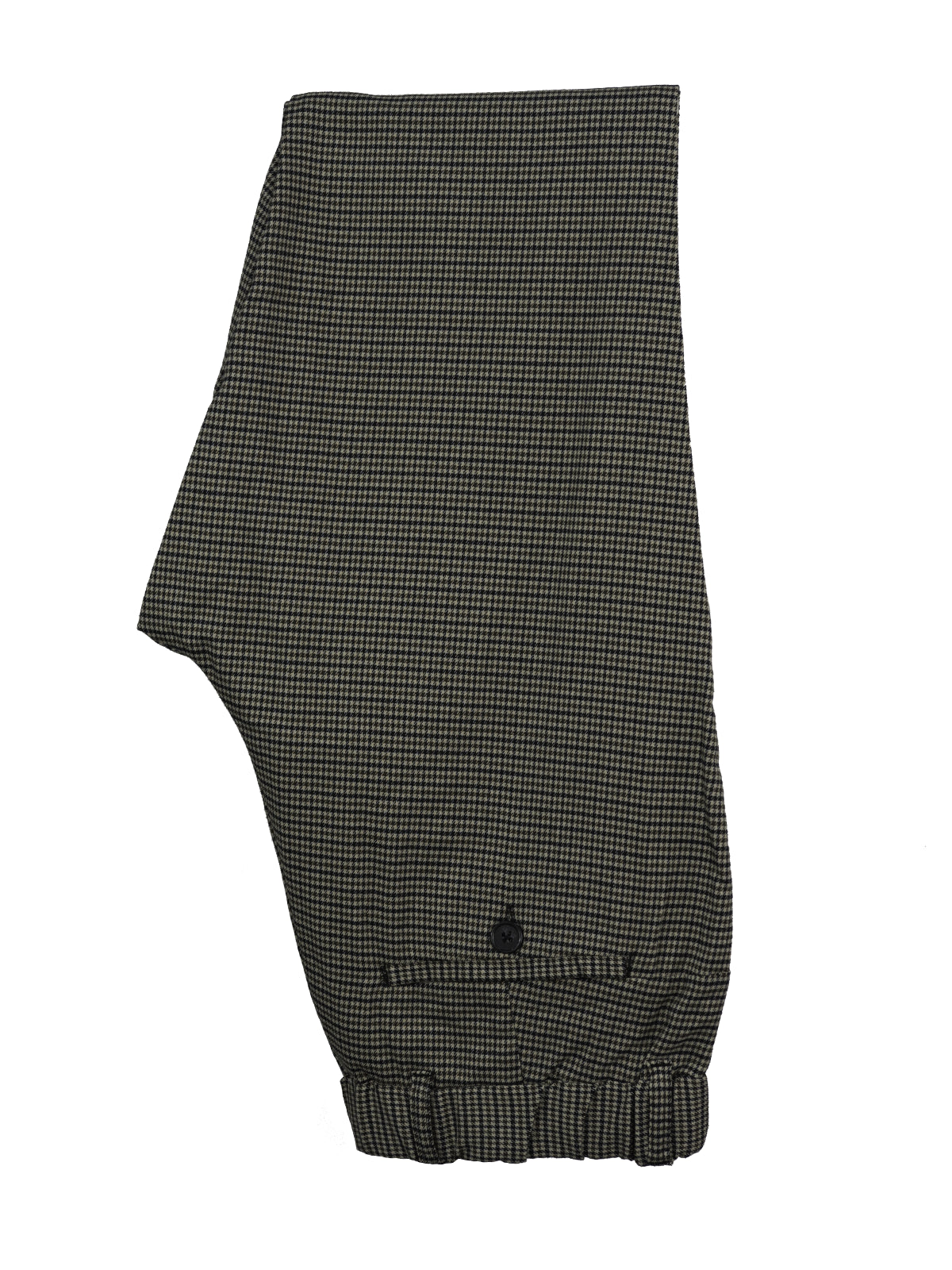 3187 Taupe Houndstooth Check Trousers