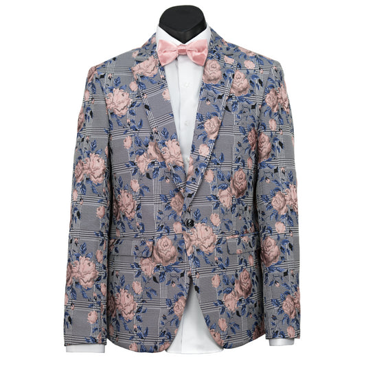 Floral Jacquard Lounge Jacket