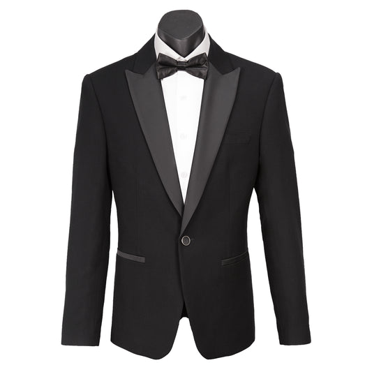 Olivero Satin Peak Lapel Jacket