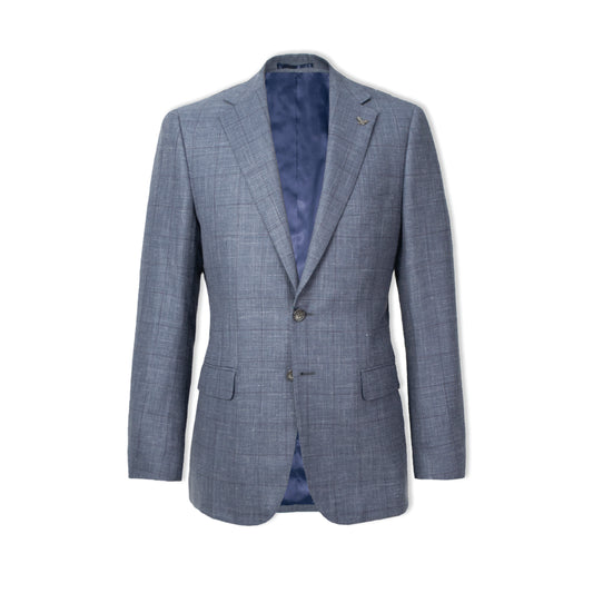 Dan Wool Linen Check Suit