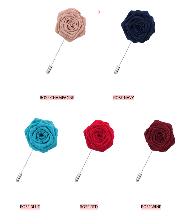 Rose Flower Lapel Pin