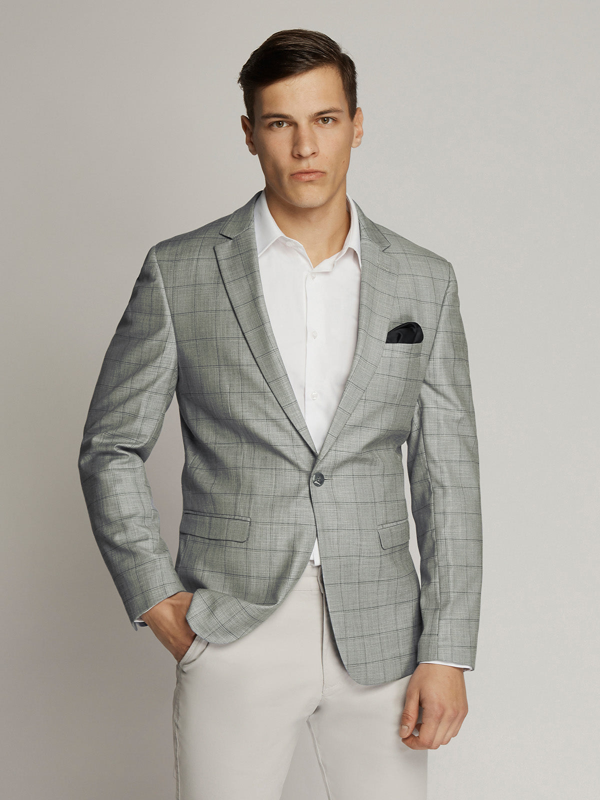 George Windowpane Check Jacket