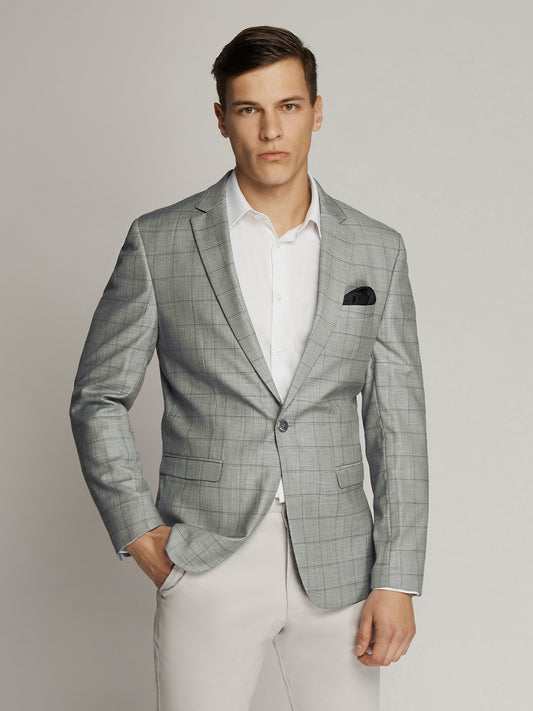 George Windowpane Check Jacket