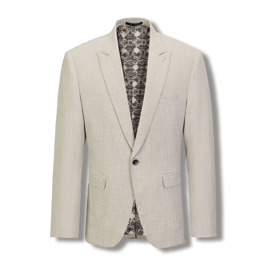 Stallone Plain Weave Stretch Suit - Sand