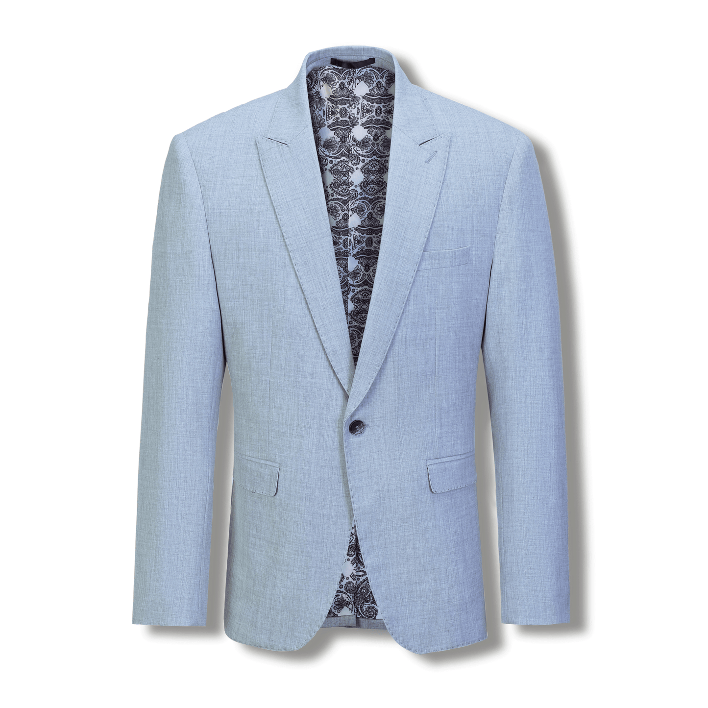 Stallone Plain Weave Stretch Suit - Sky